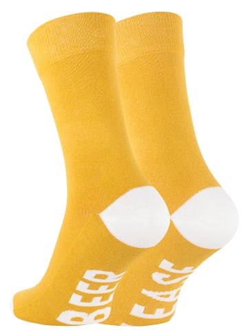 Clark Crown® Socken mit witzigen Sprüchen in Beer Please