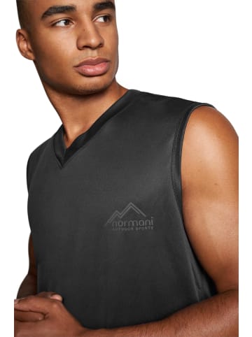 Normani Outdoor Sports Herren Tanktop Alberta in Schwarz