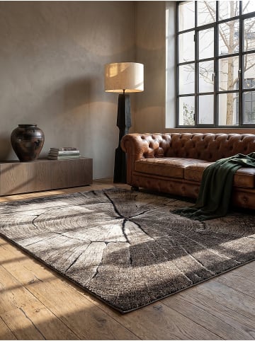 KADIMA DESIGN OGLIO Teppich Kurzflor Natur 200x290 Abstrakt Polypropylen Wohnzimmer in Natur