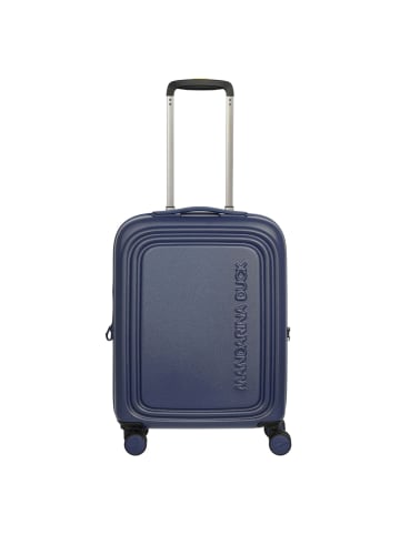 Mandarina Duck Logoduck+ - 4-Rollen-Kabinentrolley 52 cm erw. (deep blue) in deep blue