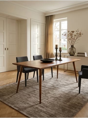 KADIMA DESIGN Massivholz Esstisch im Retro Landhausstil, handgefertigt, Sheesham-Holz