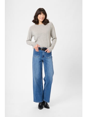 Kaffe Strickpullover KAcashie Regular fit in Grey Melange