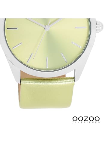Oozoo Analog-Armbanduhr Oozoo Timepieces hellgrün groß (ca. 40mm)