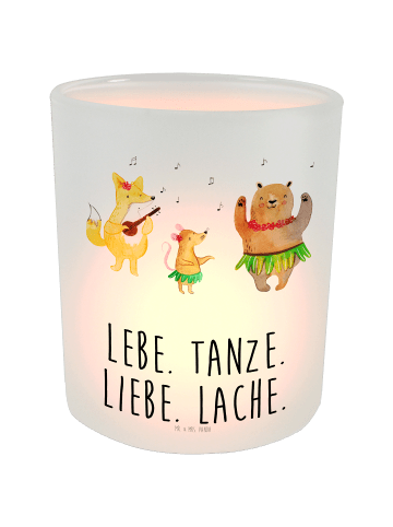 Mr. & Mrs. Panda DekoLight Waldtiere Aloha mit Spruch in Transparent