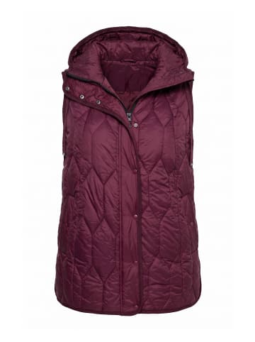 Ulla Popken Steppweste in aubergine