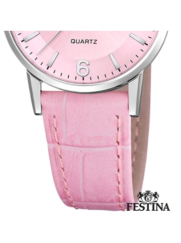 Festina Analog-Armbanduhr Festina Klassik rosa klein (ca. 29mm)