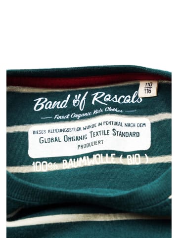 Band of Rascals Longsleeve " Striped " in racing-green-moos