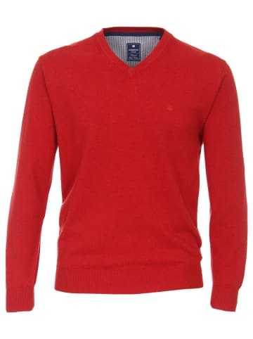 Redmond V-Ausschnitt Pullover in rot