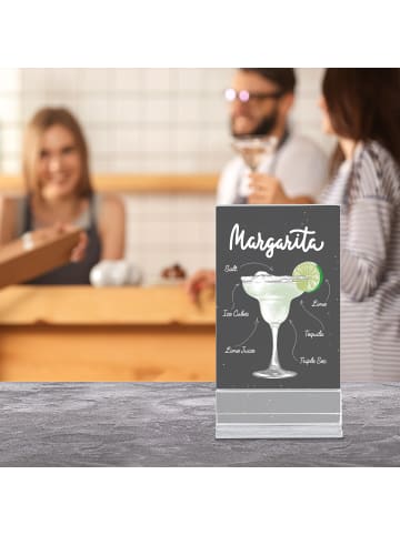 relaxdays 6 x Tischaufsteller in Transparent - DIN A6