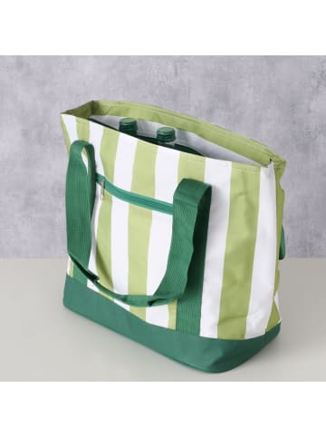 Boltze Isoliertasche CHEERFUL mit Streifen in Grün, 30 x 17 x 40 cm