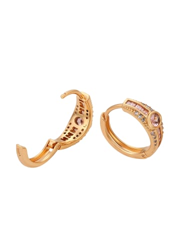 faina Women Huggie Earrings in Rose Gold