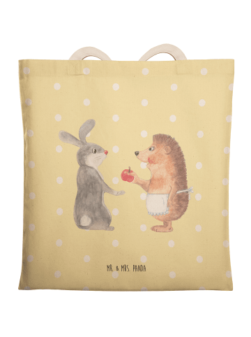 Mr. & Mrs. Panda Stofftasche Hase Igel ohne Spruch in Gelb Pastell