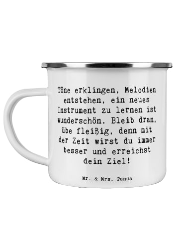 Mr. & Mrs. Panda Haferl Spruch Ein neues Musikinstrument lernen ... in Weiß