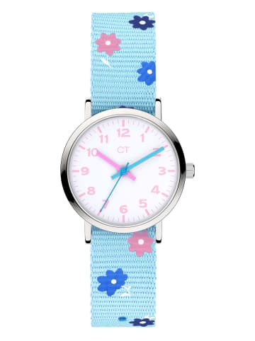 Cool Time Armbanduhr The Cool Flower Power in hellblau