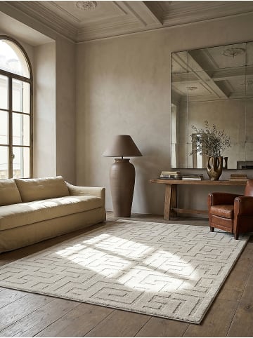 KADIMA DESIGN Läufer Geometrisch pflegeleicht Wohnzimmer Schlafzimmer Flur Esszimmer in Creme