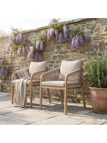home24 Gartenstuhl Evoa 2er-Set in Beige