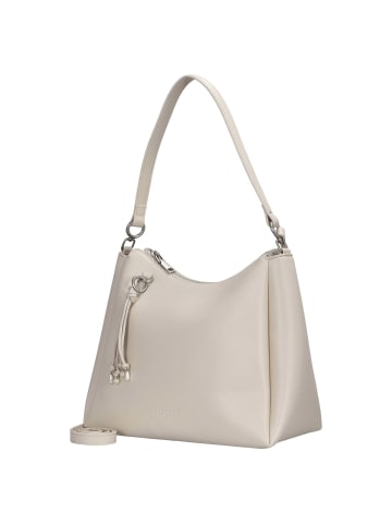 Seidenfelt Sandve Midi Hobo - Schultertasche 31 cm (black) in cream