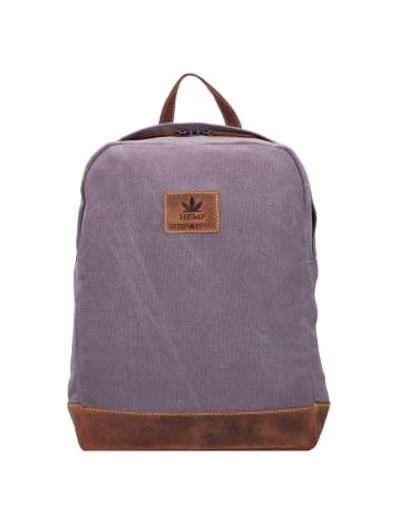 Greenburry Vintage Hemp Rucksack 35 cm in light grey