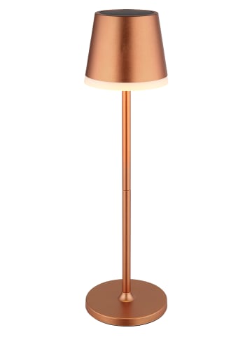 Globo lighting Solarleuchte "SOLARLEUCHTE METALL CHAMPAGNERFARBEN, 10XLED" in gold