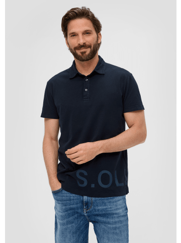 s.Oliver Polo-Shirt kurzarm in Blau