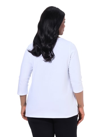 Ulla Popken Shirt in schneeweiß