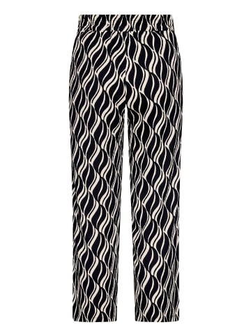 Betty Barclay Marlene-Hose mit elastischem Bund in Schwarz/Beige