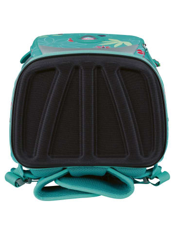 DerDieDas ErgoFlex Tiny - Schulranzen Set 5tlg. 900g (Deep Ocean) in Butterfly Garden