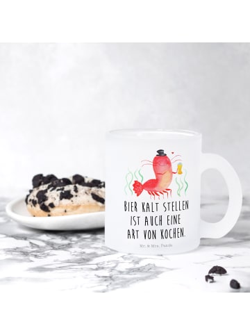 Mr. & Mrs. Panda Teetasse Hummer Weizen mit Spruch in Transparent