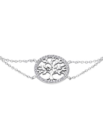 LOTUS silver Lebensbaum Armband 925 Sterling Silber ca. 16cm weiß, silber