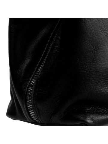 The Chesterfield Brand Wax Pull Up Schultertasche Leder 36.5 cm in black