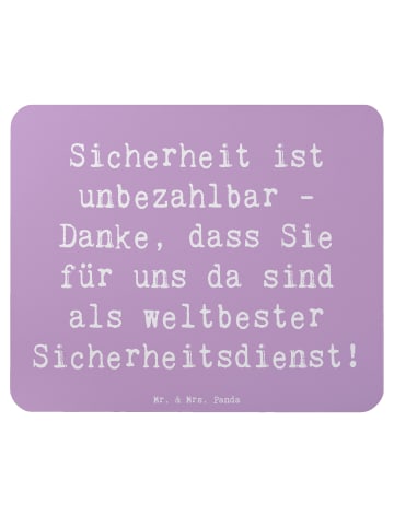 Mr. & Mrs. Panda Mouse Pad Spruch Weltbester Sicherheitsdienst m... in Lavendeltraum