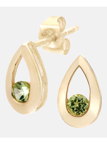 Diamant L'éternel Ohrhänger aus 375 Gelbgold mit Peridot