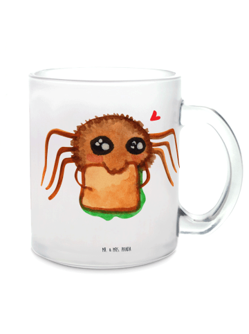 Mr. & Mrs. Panda Kaffeebecher Spinne Agathe Sandwich ohne Spruch in Transparent