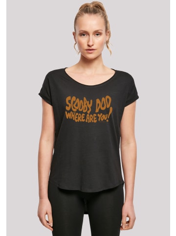 F4NT4STIC Long Cut T-Shirt Scooby Doo Where Are You Spooky in schwarz