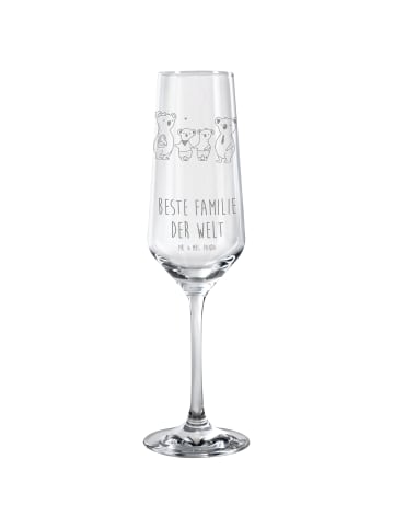 Mr. & Mrs. Panda Sektglas Koala Familie zwei mit Spruch in Transparent