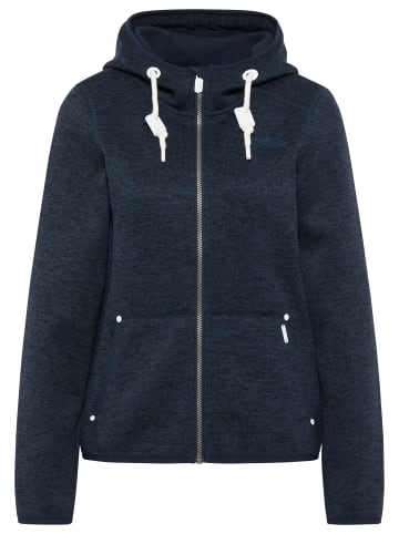 ICEBOUND Damen Strickfleecejacke in Marine Melange