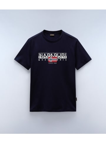 Napapijri T-Shirt "S-Aylmer" in Blau
