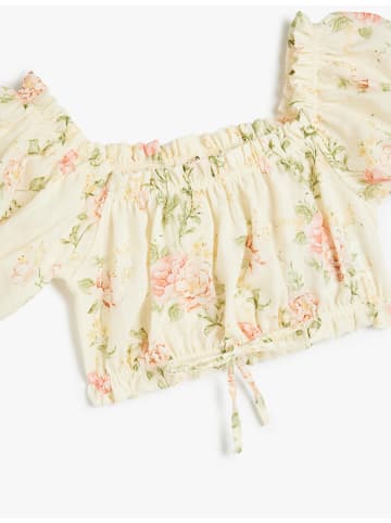 KOTON Bluse in Rosa Gemustert