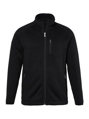 JP1880 Fleecejacke in schwarz