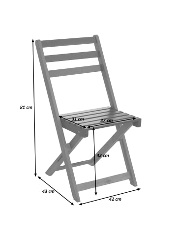 MCW Garten-Garnitur P72, Natur-grün