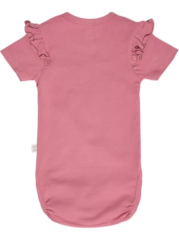 Hummel Kinder Kurzarmbody "Talya Ruffle Body S/S" in Rosa