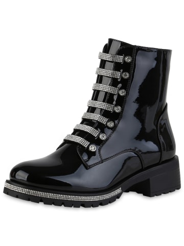 VAN HILL Klassische Stiefeletten Penelope in Schwarz Lack