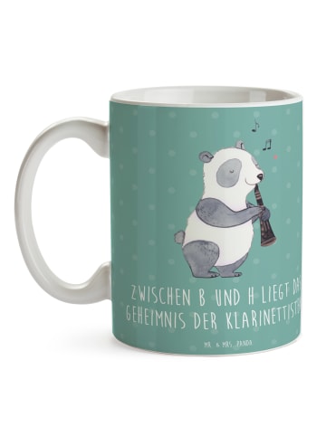 Mr. & Mrs. Panda Pott Klarinette Geheimnis mit Spruch in Meeresbrise