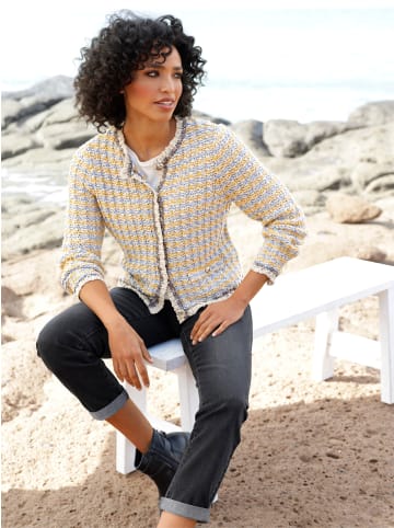 Heine Cardigan in sand-ocker-geringelt