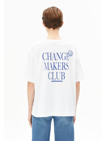 armedangels T-Shirt Giannaa Chaange in weiß blau