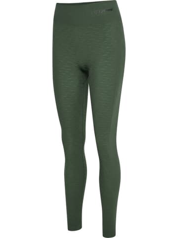 Hummel Leggings "Hmlmt Focus Seamless Hw Tights" in Grün