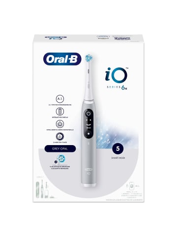 Oral-B Elektrische Zahnbürste "iO Series 6 + Reiseetui" in Grau