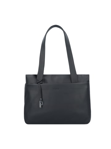 PICARD Timeless Shopper Tasche Leder 35 cm in schwarz