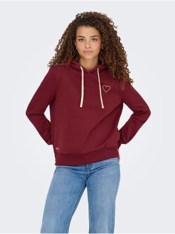 ONLY Kapuzenpullover in Cabernet