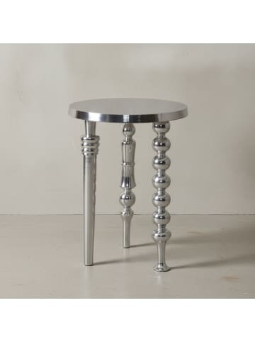 KADIMA DESIGN Beistelltisch 44x44x63 cm Aluminium mit drei verschiedenen Beinen,